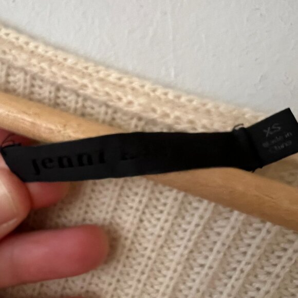 Jenni Kayne Cabin Ivory Wool Cashmere V-Neck Sweater Women's Size XS - Picture 6 of 10